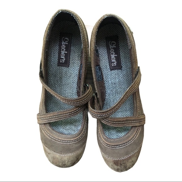 - Beautiful Women’s Brown wedge Sketchers Shoes Size 9 - Picture 1 of 4